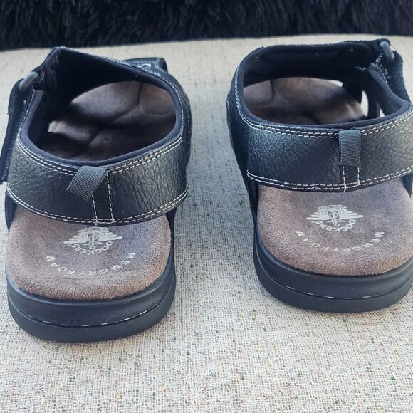 Dockers Men Sandal Dark Brown Faux Leather Upper Man Made Size 14W - Picture 7 of 11